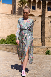 Botanic Bliss lange taille jurk